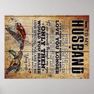 Poster Femme mignonne À Mon Mari Cadeau   Cadeau familial