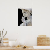 Poster Femme mime dans la rue (Cuisine)