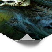 Poster Femme morte Squelette Horreur (Coin)