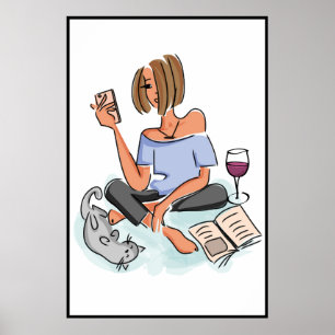 Poster Femme multitâche imprimable