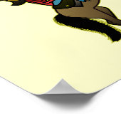 Poster Femme noire en cheval (Coin)