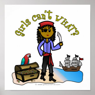 Poster Femme noire Pirate