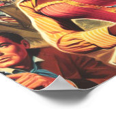 Poster Femme occidentale du pays vintage (Coin)