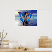 Poster Femme papillon (Cuisine)