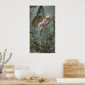 Poster Femme Papillon, par Luis Ricardo Falero (Cuisine)