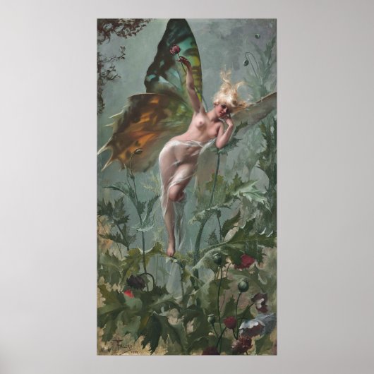 Poster Femme Papillon, par Luis Ricardo Falero (Devant)