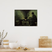Poster Femme paysanne par foyer par Vincent van Gogh (Cuisine)