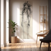 Femme Pencil Study Alphonse Mucha Art Nouveau