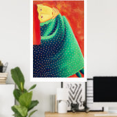 Poster Femme Pensante (Bureau à domicile)
