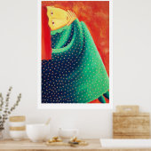 Poster Femme Pensante (Cuisine)