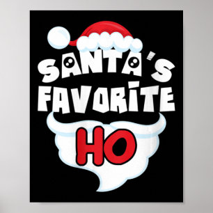 Poster Femme Père Noël Favori Ho Douleur de Noël moche