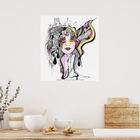 Poster Femme Phoenix (Cuisine)