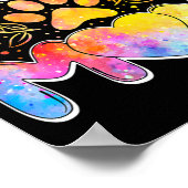 Poster Femme Poodle Maman Poodle Propriétaire Amoureux Po (Coin)