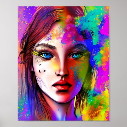 Poster Femme puissante urbaine (Devant)