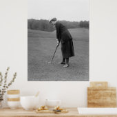 Poster Femme Putting, années 20 (Cuisine)