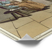 Poster Femme qui tourne, du 'Costume du Yorkshire' (Coin)