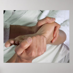 Poster Femme recevant le massage 2 de pied