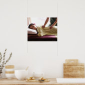 Poster Femme recevant un massage #1 (Cuisine)