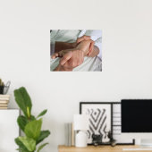 Poster Femme recevant un massage des pieds 2 (Bureau à domicile)