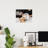 Poster Femme recevant un traitement Spa (Bureau à domicile)