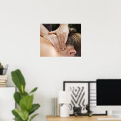 Poster Femme recevant un traitement spa (Bureau à domicile)