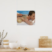 Poster Femme recevant un traitement spa, vue latérale, fe (Cuisine)
