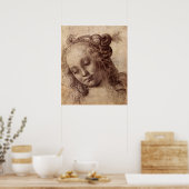 Poster Femme regardant vers le bas (Cuisine)