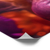 Poster Femme rousse et fleurs (Coin)