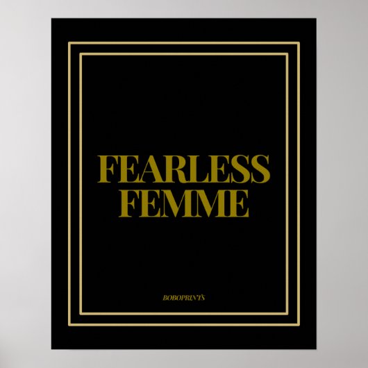 Poster Femme sans peur - Autonomisation et soutien des fe (Devant)
