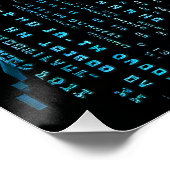 Poster Femme scientifique ASCII (Coin)