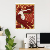 Poster Femme & Serpent - Art Nouveau - Art Jugend (Bureau à domicile)