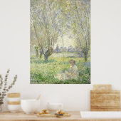Poster Femme sous les saules, Monet 1880 (Cuisine)