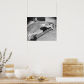 Poster Femme Sun Tanning (Cuisine)