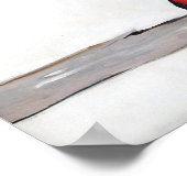 Poster Femme sur la clôture Vintage de la poche vers le h (Coin)