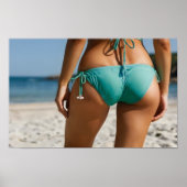 Poster Femme sur la plage (Devant)