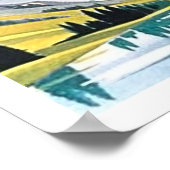 Poster Femme sur le golf en Suisse, Lenzerheide, Valbella (Coin)