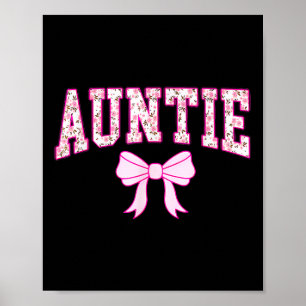 Poster Femme Tante Coquette Bow Pink esthétique Mères