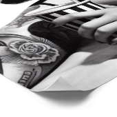 Poster Femme tatouée vintage (Coin)