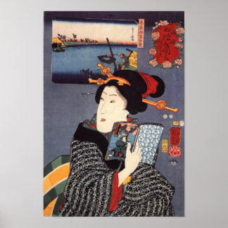 Poster Femme Utagawa Kuniyoshi (12 ans)