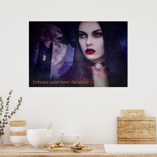 Poster Femme Vampire (Cuisine)