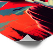 Poster Femme Vampire Vintage (Coin)