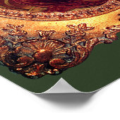 Poster Femme victorienne dans cadre victorien élégant (Coin)