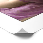 Poster femme victorienne doux rose cheveux longs (Coin)