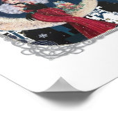 Poster Femme vintage Frappe sur Crescent Moon (Coin)