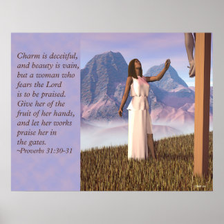 Poster Femme Virtuelle