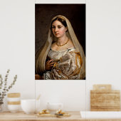 Poster Femme voilée La Donna Velata Raphael Santi (Cuisine)