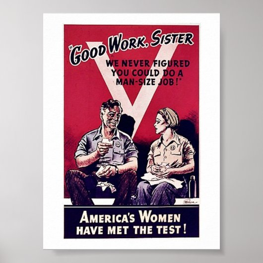 Poster Femmes 2ème guerre mondiale (Devant)