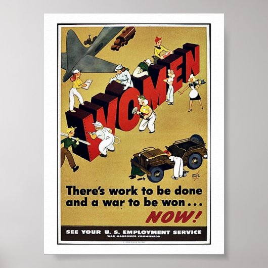 Poster Femmes 2ème guerre mondiale (Devant)