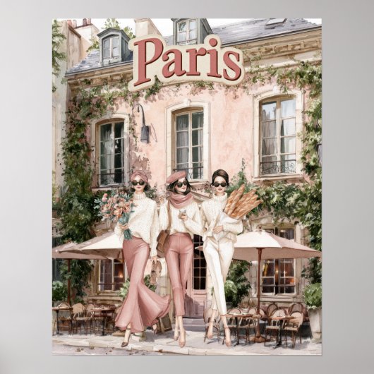 Poster Femmes à Paris (Devant)