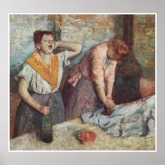 Poster Femmes à repasser, c. 1884-86, Edgar Degas (Devant)